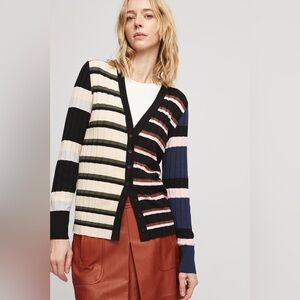 ๐บ๐ธ Anthropologie Aldo Martins Belfort Multicolour Striped Cardigan L Fits M EUC